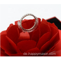 3D Vintage Mode Elegante Ringe Box Hochzeit Engagement